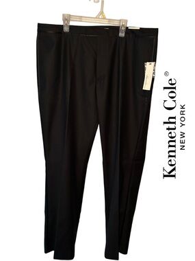 Kenneth Cole New York Men's Black Tuxedo Dress Pants - NWT